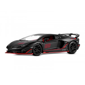 Машина "АВТОПАНОРАМА" Lamborghini SVJ, 1/24, черный, свет, звук, в/к 24,5х12,5х10,5 см