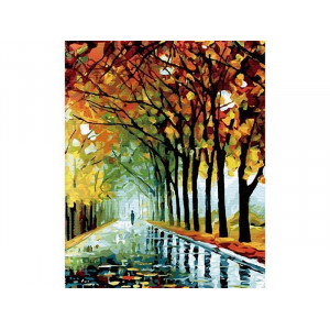 Картина по номерам 40х50 Осень в парке (30 цветов)