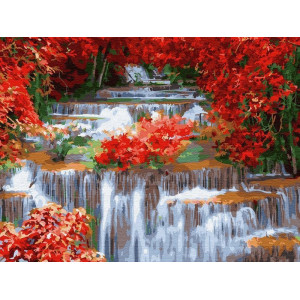 Картина по номерам 40х50 Водопад (23 цвета) Артикул - KH0225