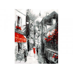 Картина по номерам 40х50 Улочка старого города (21 цвет) Артикул - KH0253