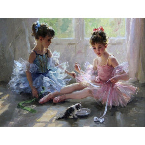 Картина по номерам 40х50 Разумов. Две балерины (32 цвета)