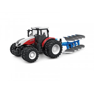 Р/У фермерский трактор Korody с плугом, двойные колеса 1/24 2.4G 6CH RTR