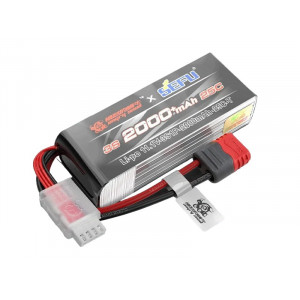 Аккумулятор Li-Po 2000mAh, 11,1V, 25C, T‐plug для автомодели MJX 14301