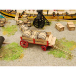 Сборная картонная модель Shipyard телега с бочками (№81), 1/96 Артикул - ML081