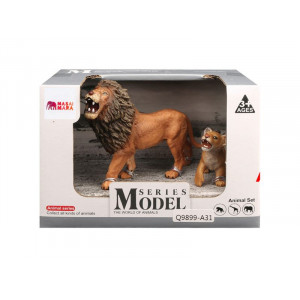 Набор фигурок животных MASAI MARA MM211-125 серии "Мир диких животных": Семья львов, 2 пр.