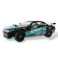 Радиоуправляемая машина для дрифта Remo Hobby RACING & DRIFT (черно-зеленая) 4WD 2.4G 1/14 RTR