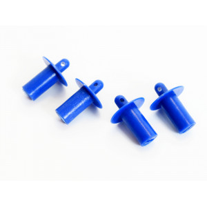 Стойки крепления кузова для Remo Hobby 1/8, 4 шт, тюнинг, синие - RP2026-BLUE