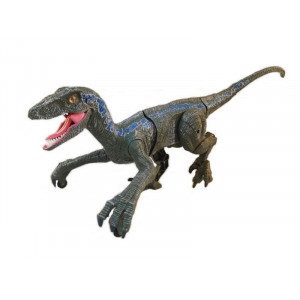 Радиоуправляемый динозавр SUNMIR Велоцираптор (синий), звук, свет - Артикул SM180-B