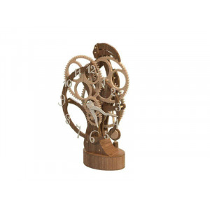 Сборная деревянная модель СВМодель. Часы деревянные каминные, 100 деталей