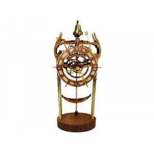 Сборная деревянная модель СВМодель. Часы деревянные каминные, 230 деталей
