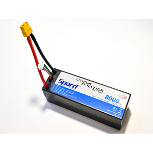 Аккумулятор Li-Po Spard 8000mAh, 14.8V, 50C,  XT60,  Hardcase для автомоделей 1/10, 1/8