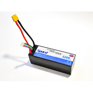 Аккумулятор Li-Po Spard 5200mAh, 14.8V, 50C,  XT60,  Hardcase для автомоделей 1/10, 1/8