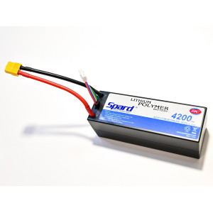 Аккумулятор Li-Po Spard 4200mAh, 14.8V, 50C,  XT60,  Hardcase для автомоделей 1/10, 1/8