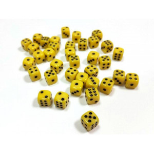 Набор желтых игровых кубиков ZVEZDA "D6", 12мм, 36 шт Артикул - ZV-1136