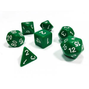 Набор ZVEZDA из 7 зеленых игровых кубиков для ролевых игр, 7 шт Артикул - ZV-1145