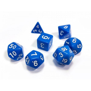 Набор ZVEZDA из 7 синих игровых кубиков для ролевых игр, 7 шт Артикул - ZV-1147