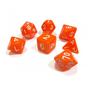 Набор ZVEZDA из 7 оранжевых игровых кубиков для ролевых игр, 7 шт Артикул - ZV-1148