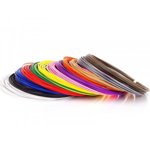 ABS пластик для 3D ручек (12 цветов по 10 метров, d=1.75 мм) Артикул - ABS12/10