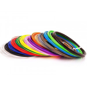 ABS пластик для 3D ручек (15 цветов по 10 метров, d=1.75 мм) Артикул - ABS15/10
