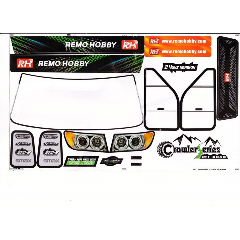 Кузов красный для краулера Remo Hobby Trial Rigs 1/10