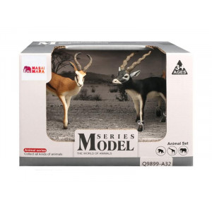 Набор фигурок животных MASAI MARA MM211-127 серии "Мир диких животных": Антилопы Джейран и Гарна