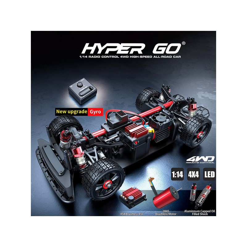 Радиоуправляемая машина для дрифта MJX Hyper Go 4WD Brushless 1:14 - MJX-14301
