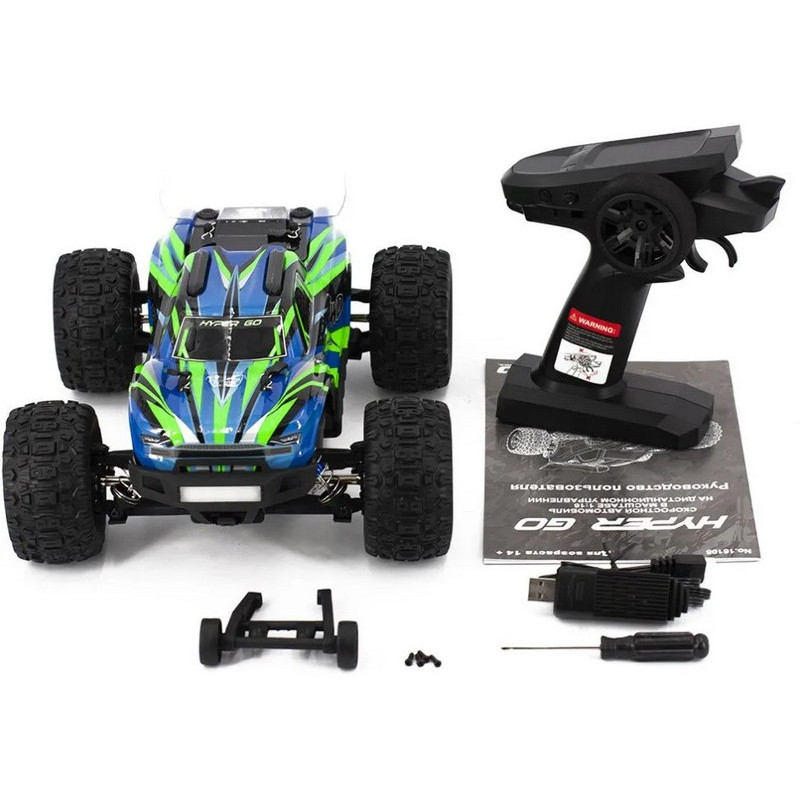 Радиоуправляемый джип MJX Hyper Go 4WD LED 1:16 2.4G - MJX-16108-GREEN