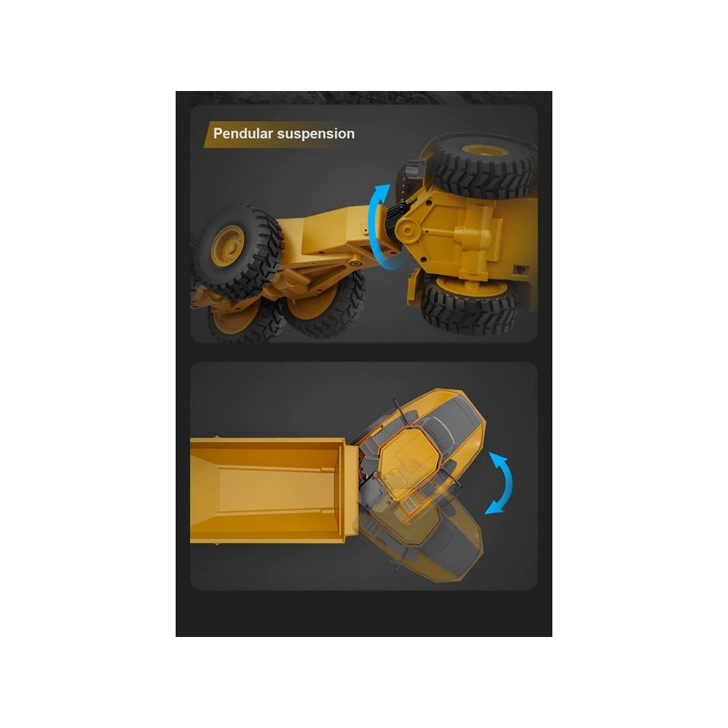 Радиоуправляемый карьерный самосвал Double Eagle Volvo A40G RTR масштаб 1:20 2.4G - E591-003