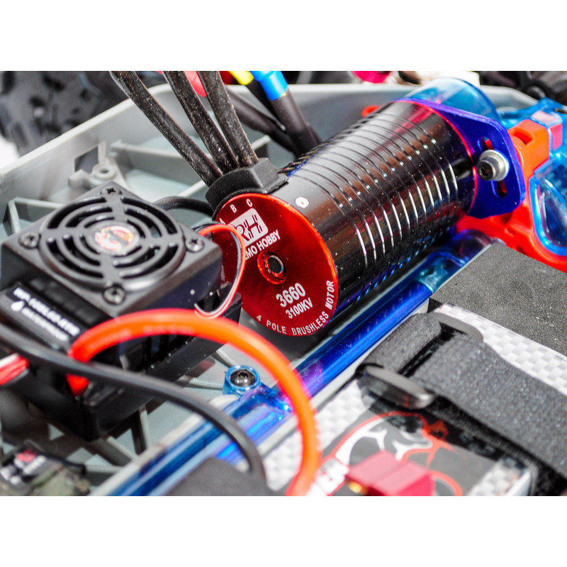 Радиоуправляемый монстр Remo Hobby Dinosaurs Master Brushless UPGRADE PLUS RED