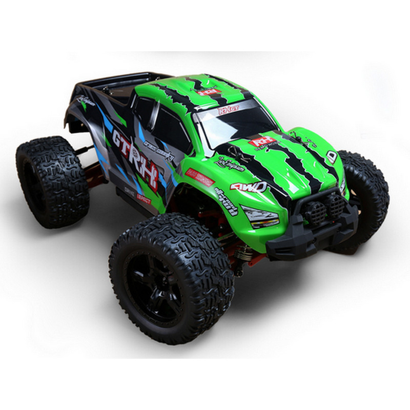 Радиоуправляемый монстр Remo Hobby RHGT Brushless (зеленый) 4WD 2.4G 1/10 RTR