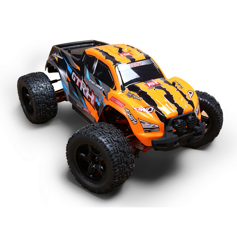 Радиоуправляемый монстр Remo Hobby RHGT Brushless (оранжевый) 4WD 2.4G 1/10 RTR