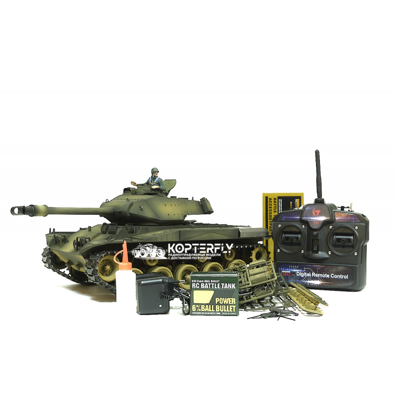 Радиоуправляемый танк Taigen 1/16 M41A3 Bulldog (США) PRO V3 2.4G RTR