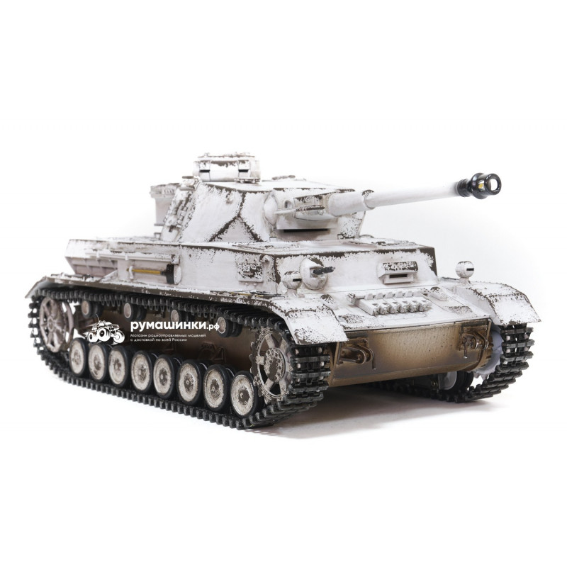 Радиоуправляемый танк Taigen 1/16 Panzerkampfwagen IV Ausf.G зимний камуфляж (Германия) (для ИК боя) V3 2.4G