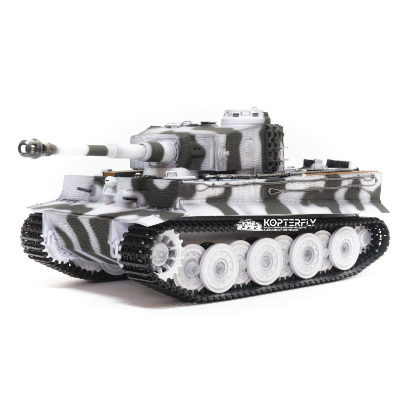 Радиоуправляемый танк Taigen 1/16 Tiger 1 (Германия, поздняя версия) V3 2.4G RTR зимний камуфляж