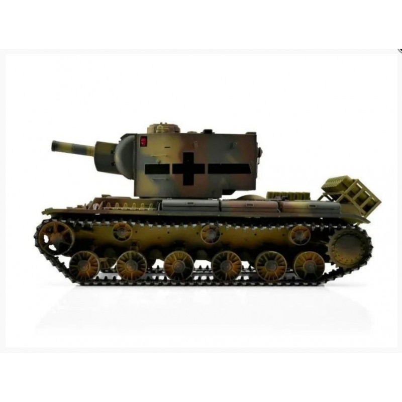 Радиоуправляемый танк Torro KV-2 1/16 откат ствола (для ИК боя), камуфляж V3.0 2.4G RTR