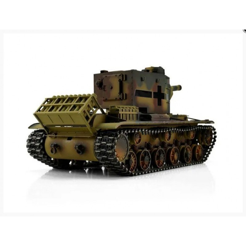 Радиоуправляемый танк Torro KV-2 1/16 откат ствола (для ИК боя), камуфляж V3.0 2.4G RTR