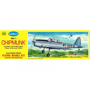 Сборная дер.модель.Самолет D.H. Chipmunk. Guillows 1:24 Артикул - GUI903