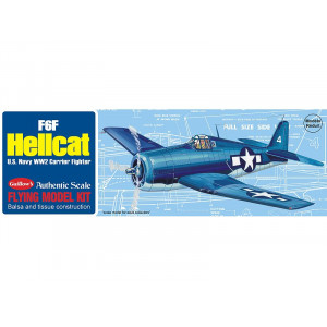 Сборная дер.модель.Самолет F6F Hellcat. Guillows 1:30 Артикул - GUI503