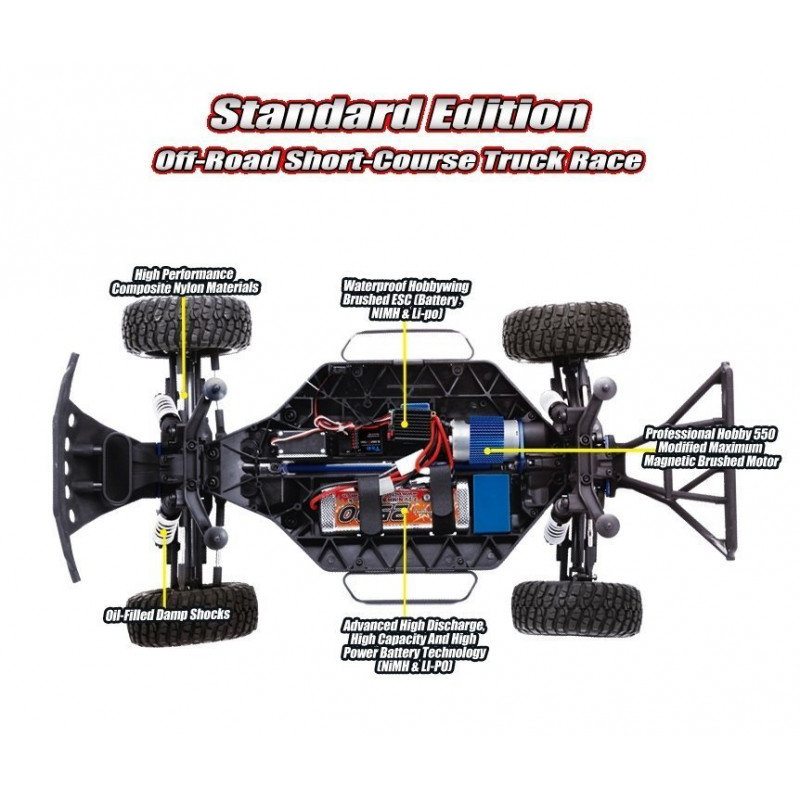 Шорт-корс трак Remo Hobby Truck 9emu 4WD RTR масштаб 1:10 2.4G - RH1021