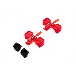 Набор задней оптики Axial для кузова JEEP Gladitor JT (чёрный) - AXI230029