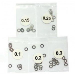 3RACING Stainless Steel 3mm Shim Spacer 0.1/0.15/0.2/0.25/0.3 Thickness 10pcs each 3RAC-SW03/V2