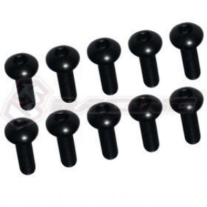 3RACING M3 x 10 Button Head Hex Socket (10pcs) TS-SBS310