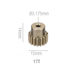 Шестерня алюминиевая Pinion gear 17T 32P для вала 3.17mm