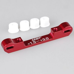 Adjustable alum. suspension mount (+1.5-+3.0) (red) MST-820058R