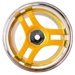 Комплект дисков (4шт.), 3 спицы, желтые