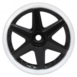 Комплект дисков (4шт.), 6 спиц, черные с белым ободом 3320122