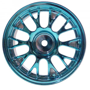 Комплект дисков (4шт.), 10 спиц, хром+бирюзовый 00023_11