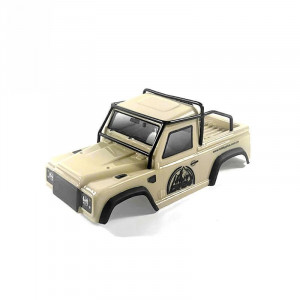Запчасть для модели Hobby PlusCR-24 Defender Truck Cab Lexan Body + Roll Cage (Mustard) - HP-240136