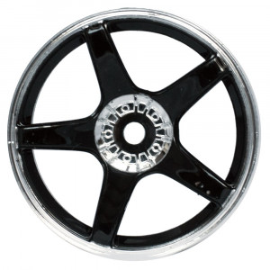 Комплект дисков (4шт.), 5 спиц, черные с хромом 3320144