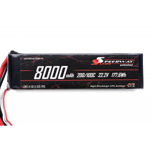 Аккумулятор Speedway Slide Li-Po soft case 6S 22.2v 8000mAh 100C XT90S